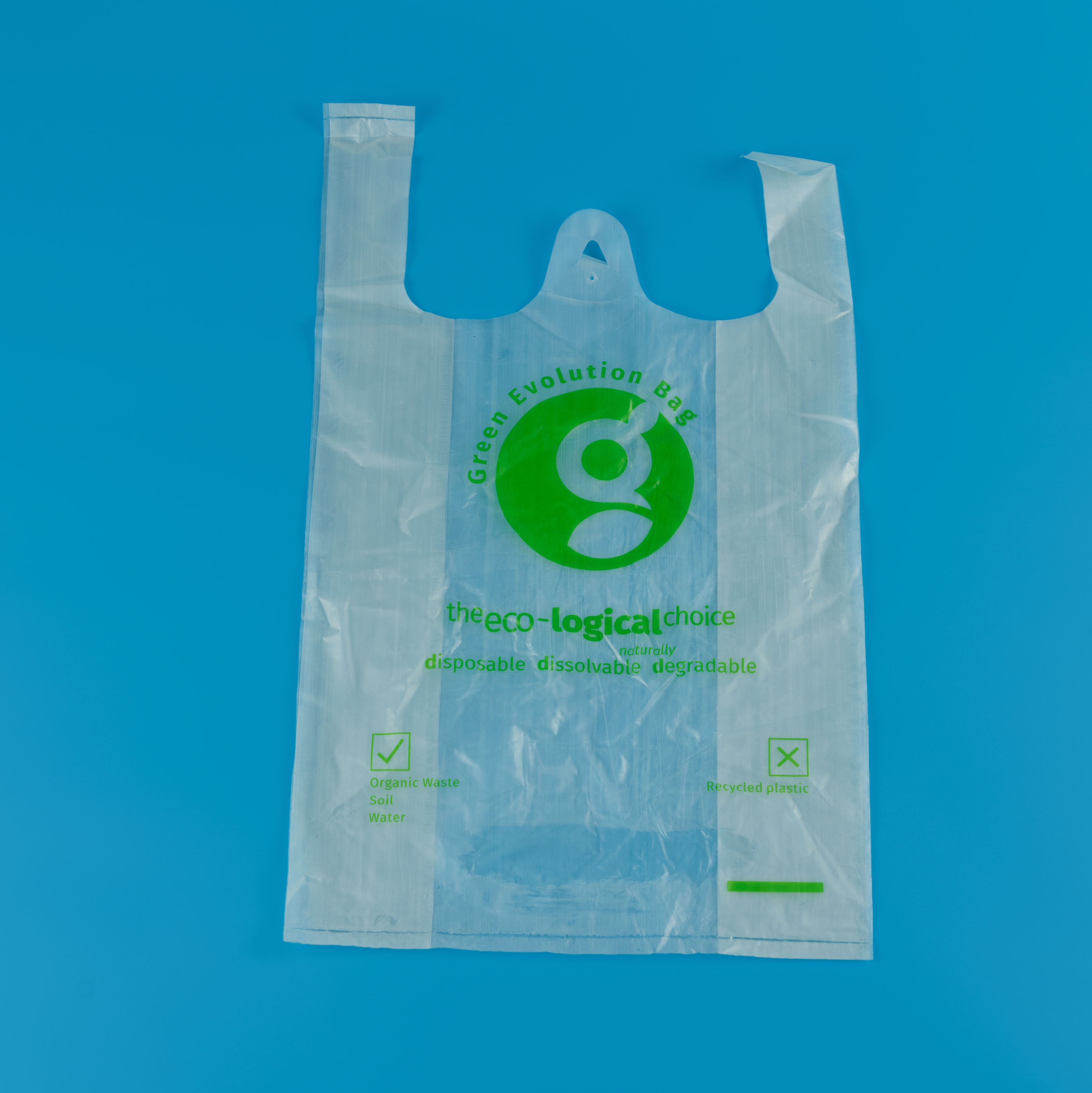 Disposable Biodegradable PVA Water Soluble Shopping Bags
